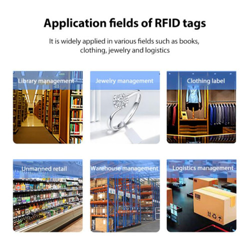 Étiquettes NFC autocollantes avec puce NTAG213, étiquettes RFID UHF à incrustation humide, taille : 44 x 18 mm SR55021371-08